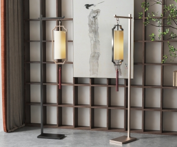 New Chinese Style Floor Lamp-ID:516405116