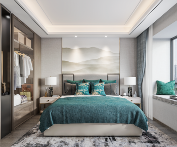 New Chinese Style Bedroom-ID:930618059