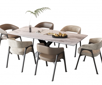 Modern Dining Table And Chairs-ID:440677886