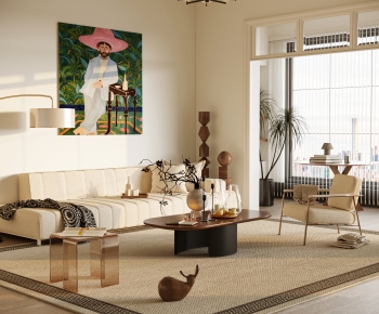 Wabi-sabi Style A Living Room-ID:314040906