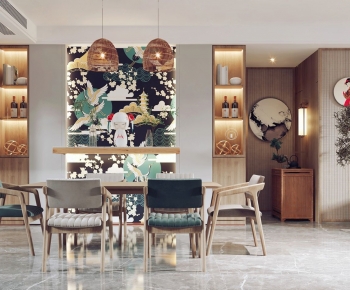 Japanese Style Dining Room-ID:671149974