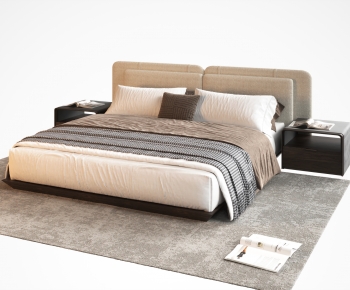 Modern Double Bed-ID:913530114