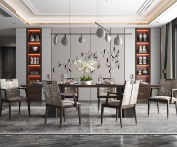 New Chinese Style Dining Room-ID:596815117