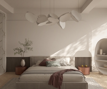 Modern Wabi-sabi Style Bedroom-ID:925884018