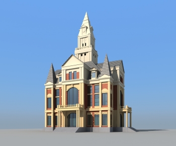 Simple European Style Building Appearance-ID:223762991