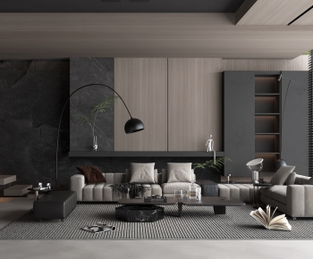Modern A Living Room-ID:381494056