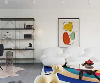 Modern A Living Room-ID:498658907