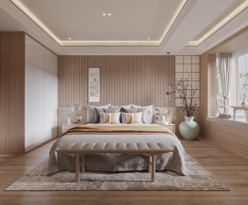 New Chinese Style Bedroom-ID:673873908