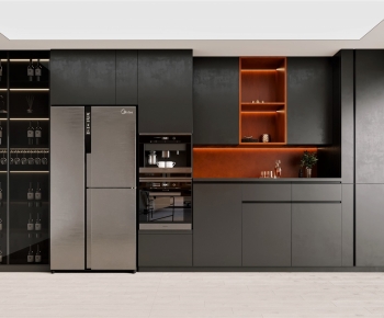Modern Kitchen Cabinet-ID:102450831
