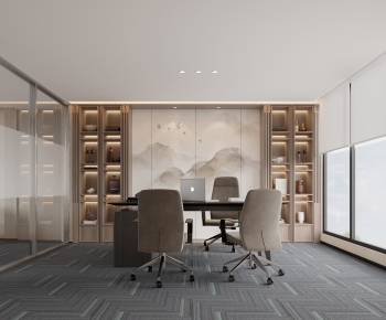 New Chinese Style Manager's Office-ID:789389681