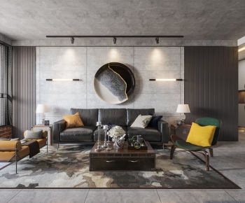 Industrial Style A Living Room-ID:920780905