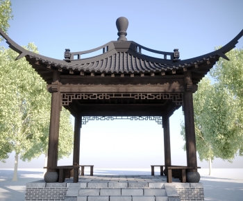 New Chinese Style Building Component-ID:562889107