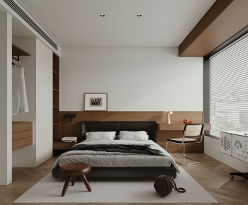 Modern Wabi-sabi Style Bedroom-ID:854371074