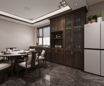 New Chinese Style Dining Room-ID:747068881