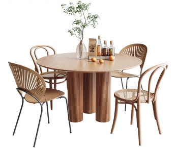 Nordic Style Dining Table And Chairs-ID:639288907