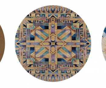 Modern Circular Carpet-ID:300410032