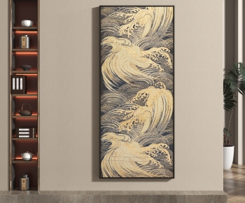 新中式海浪装饰画-ID:841156012