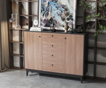 New Chinese Style Side Cabinet/Entrance Cabinet-ID:323899982