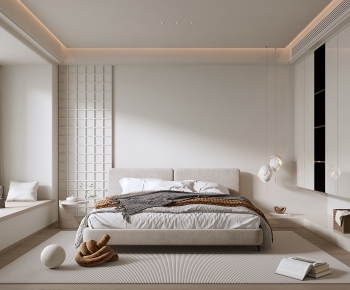 Wabi-sabi Style Bedroom-ID:432173971