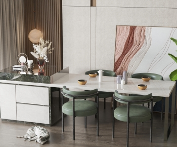 Modern Dining Table And Chairs-ID:385152102