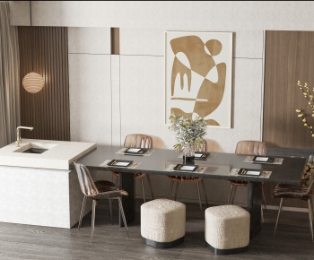 Modern Dining Table And Chairs-ID:604980951