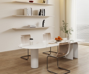 Modern Dining Table And Chairs-ID:490586043
