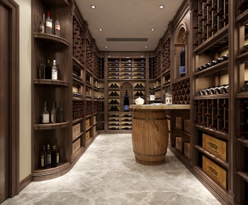 American Style Wine Cellar/Wine Tasting Room-ID:164633044