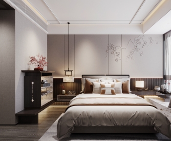 New Chinese Style Bedroom-ID:907960894
