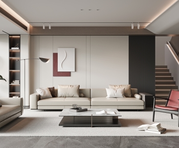 Modern A Living Room-ID:774400218