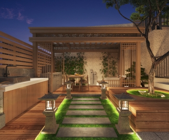 New Chinese Style Courtyard/landscape-ID:965830098