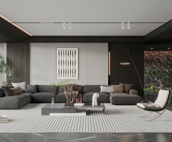 Modern A Living Room-ID:511689247