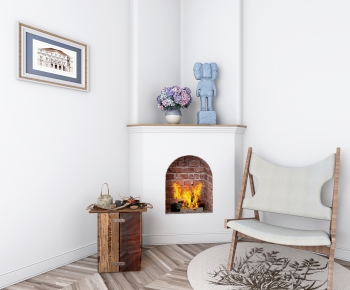 Simple European Style Fireplace-ID:237282041