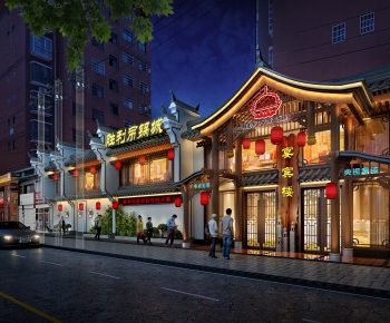 New Chinese Style Facade Element-ID:511506086