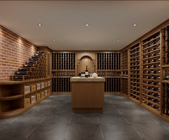 American Style Wine Cellar/Wine Tasting Room-ID:290960079