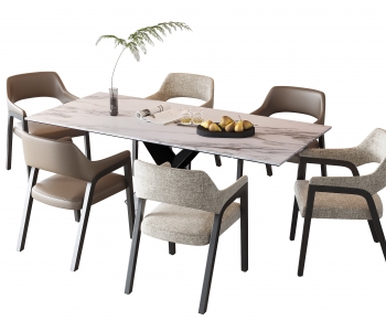 Modern Dining Table And Chairs-ID:409374959
