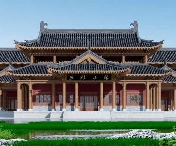 Chinese Style Ancient Architectural Buildings-ID:391922956