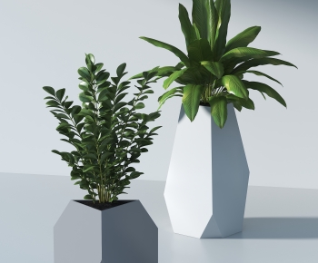 Modern Potted Green Plant-ID:838658097