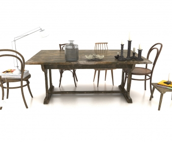 Wabi-sabi Style Dining Table And Chairs-ID:827045925