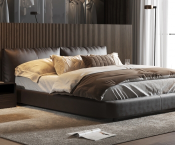 Modern Double Bed-ID:221903097