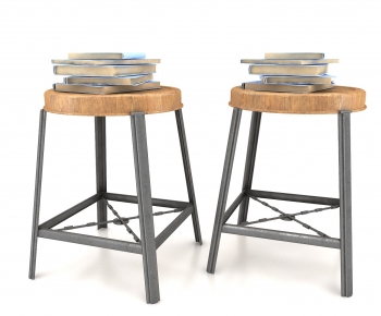 Industrial Style Stool-ID:964684016