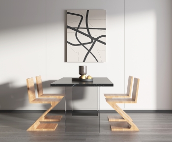 Wabi-sabi Style Dining Table And Chairs-ID:756083016