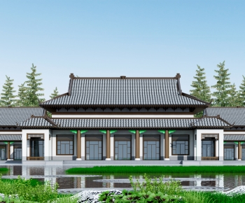 Chinese Style Ancient Architectural Buildings-ID:916697032