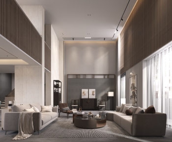 New Chinese Style A Living Room-ID:184278962