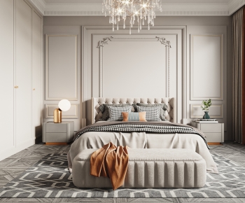 Simple European Style Bedroom-ID:799627075