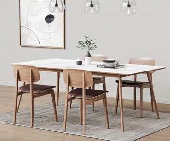 Nordic Style Dining Table And Chairs-ID:923659095