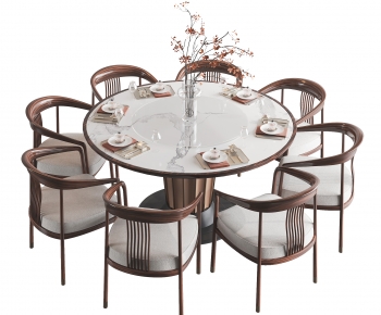 New Chinese Style Dining Table And Chairs-ID:840615032