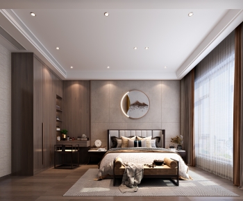 New Chinese Style Bedroom-ID:284029019