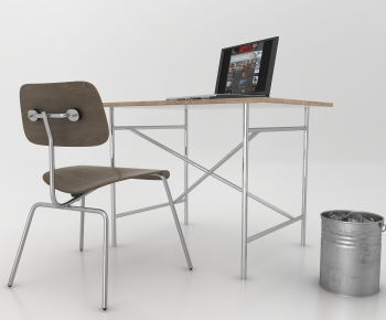 Modern Computer Desk And Chair-ID:286654957