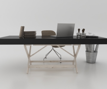 Modern Computer Desk And Chair-ID:151441102
