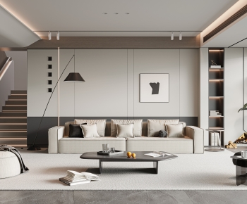 Modern A Living Room-ID:374100243